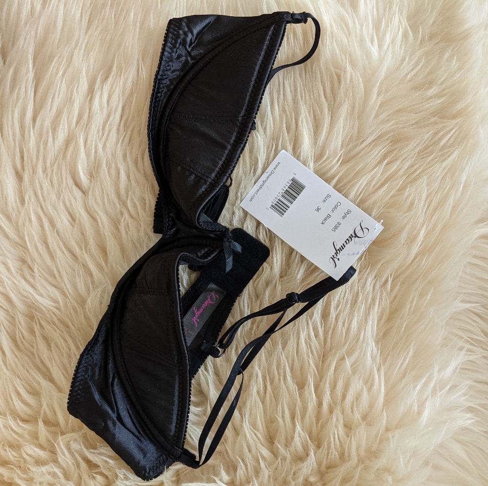 Foxy Lingerie Satin Open Cup Shelf Bra